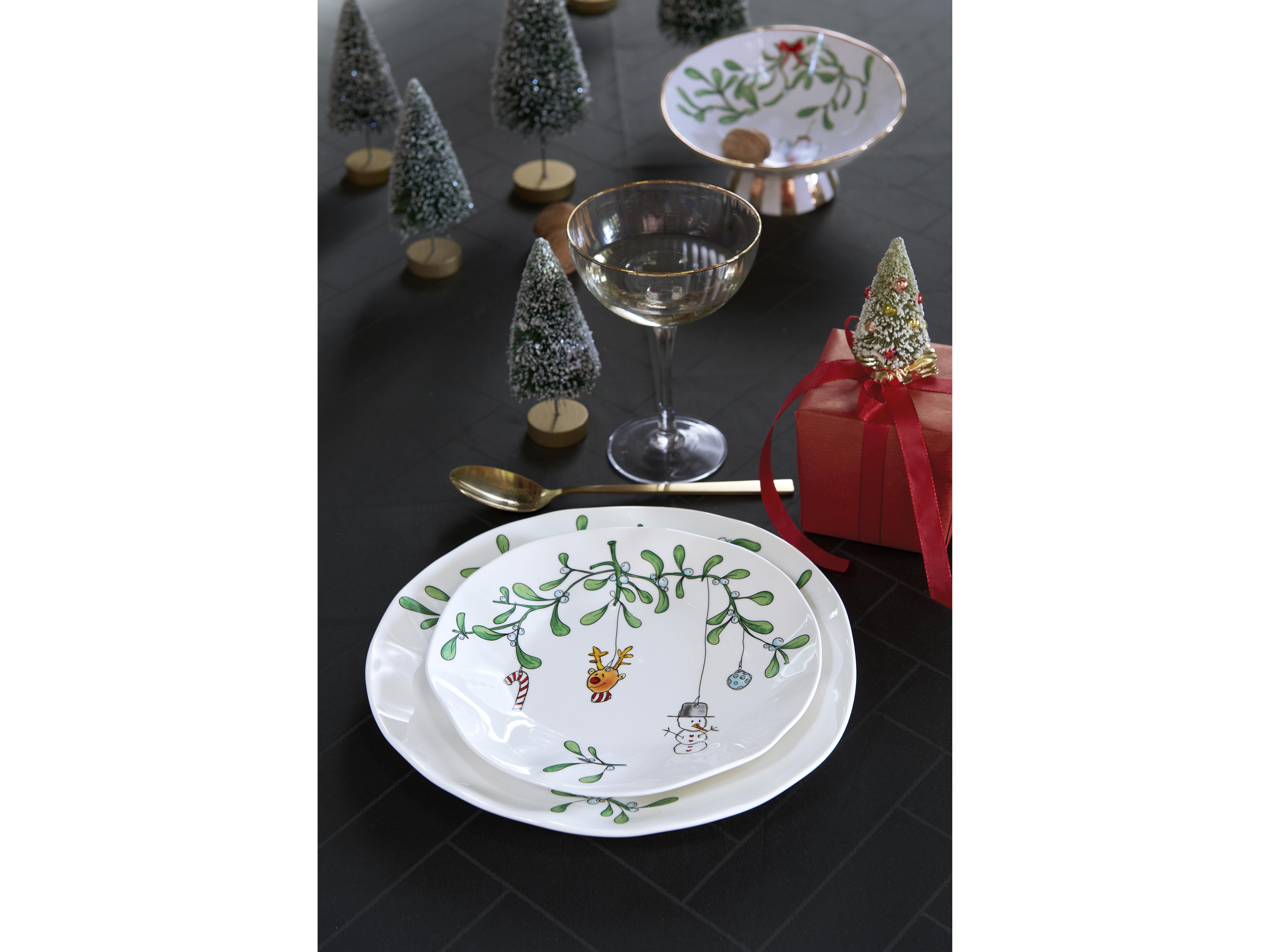 Medusa Kopenhagen Jingle Bell Plate White, Ø21 cm