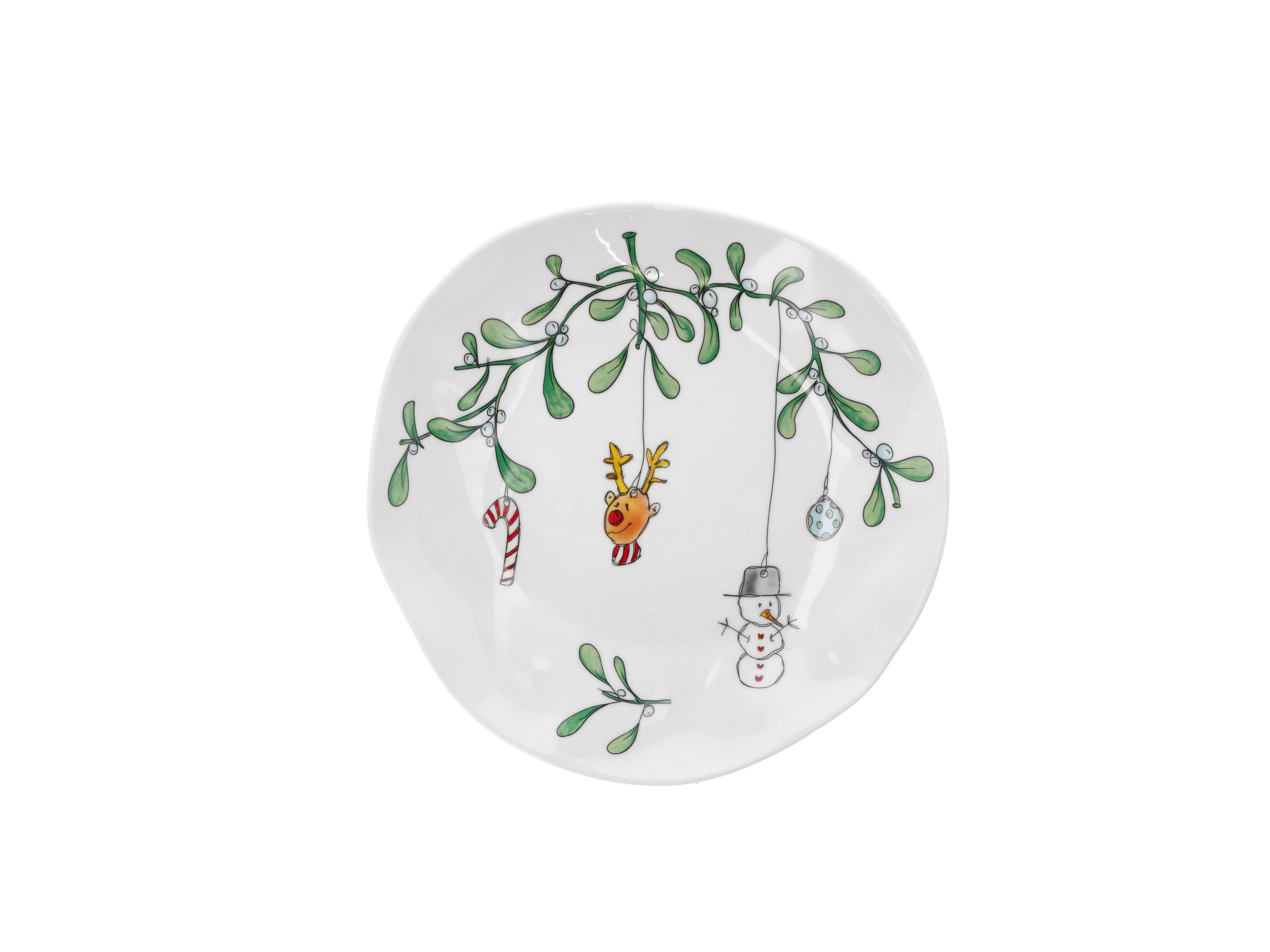 Medusa Kopenhagen Jingle Bell Plate White, Ø21 cm