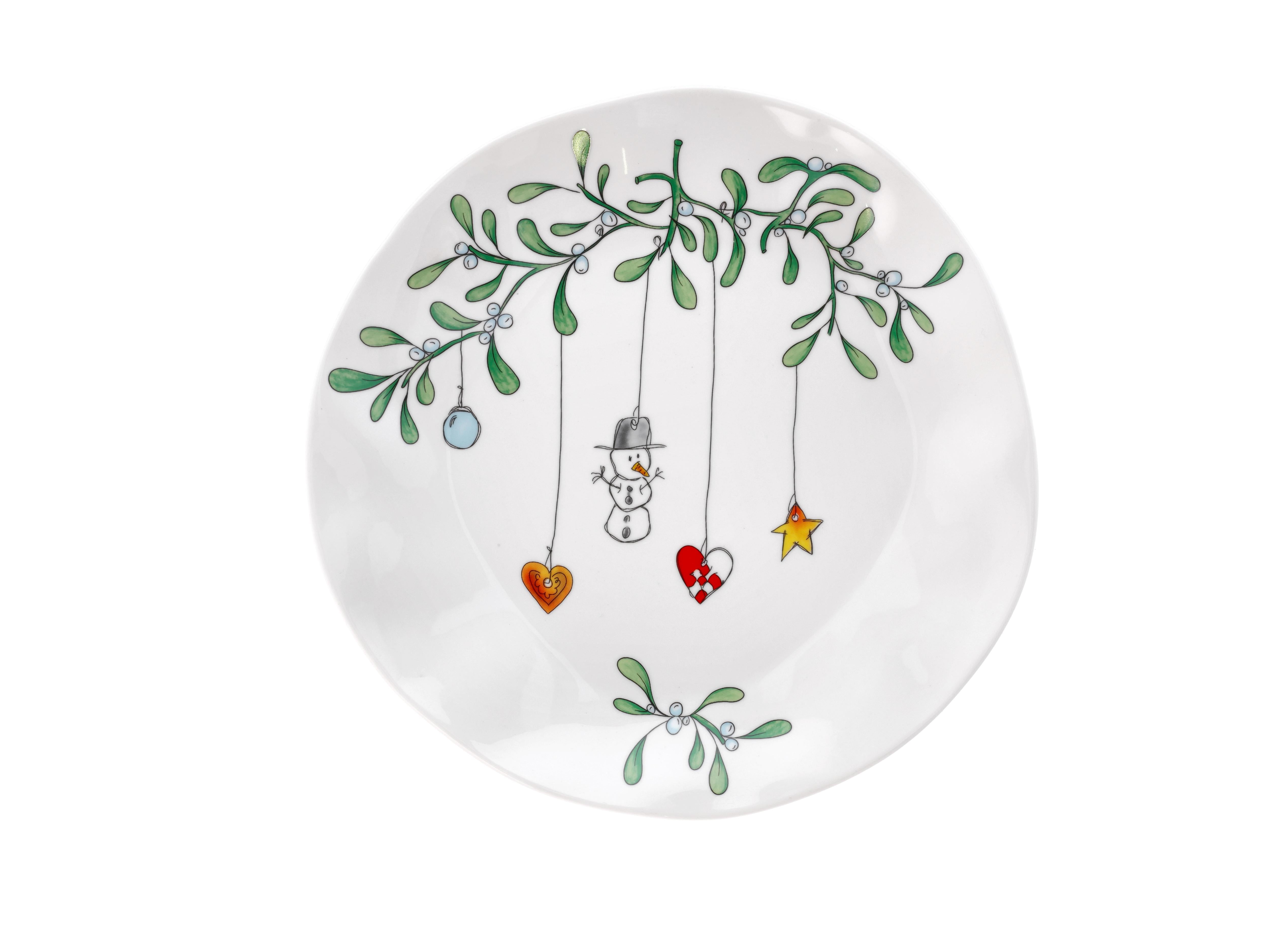 Medusa Kopenhagen Jingle Bell Plate White, Ø26 cm