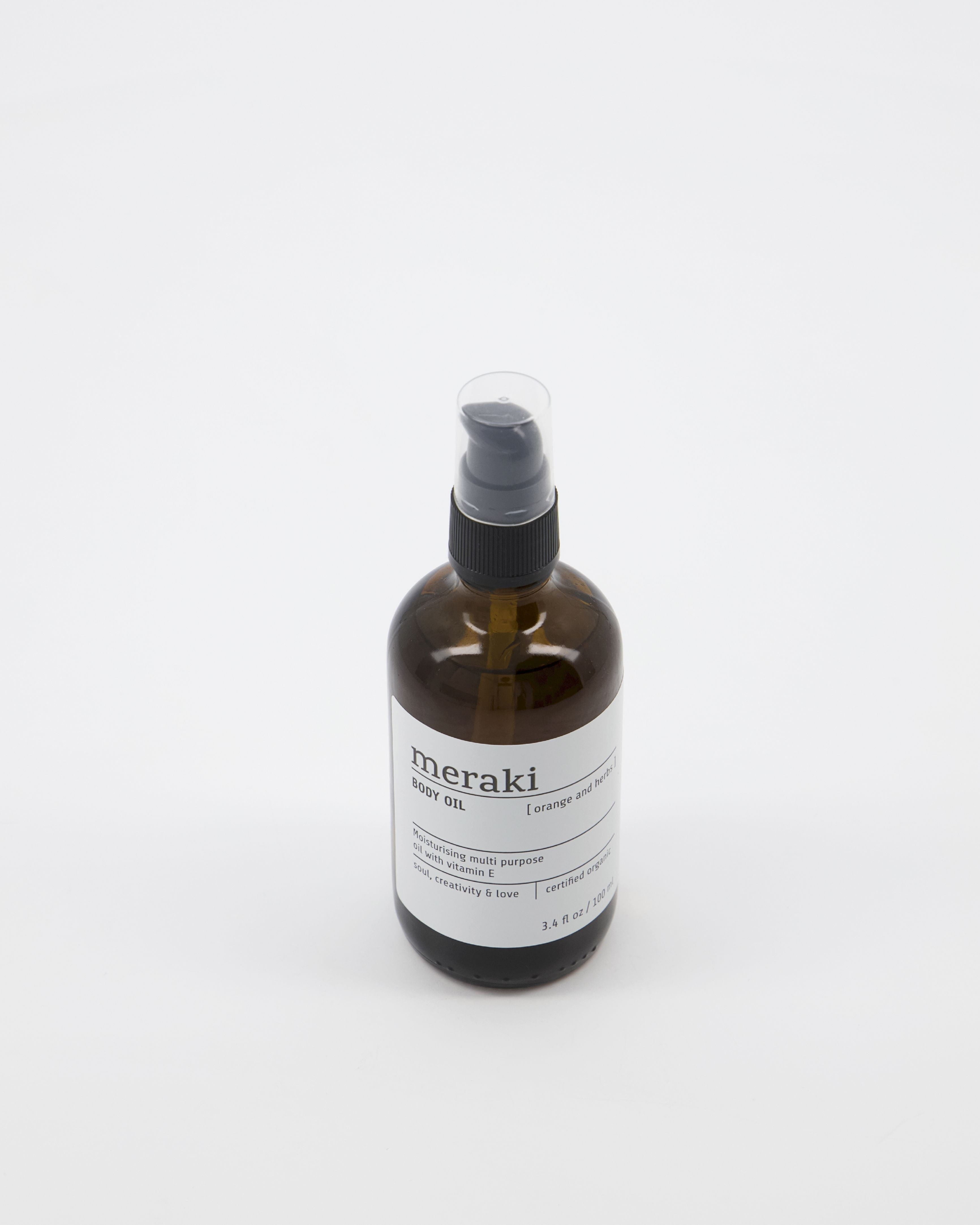 Meraki Body Oil 100 ml, pomarańczowy i zioła