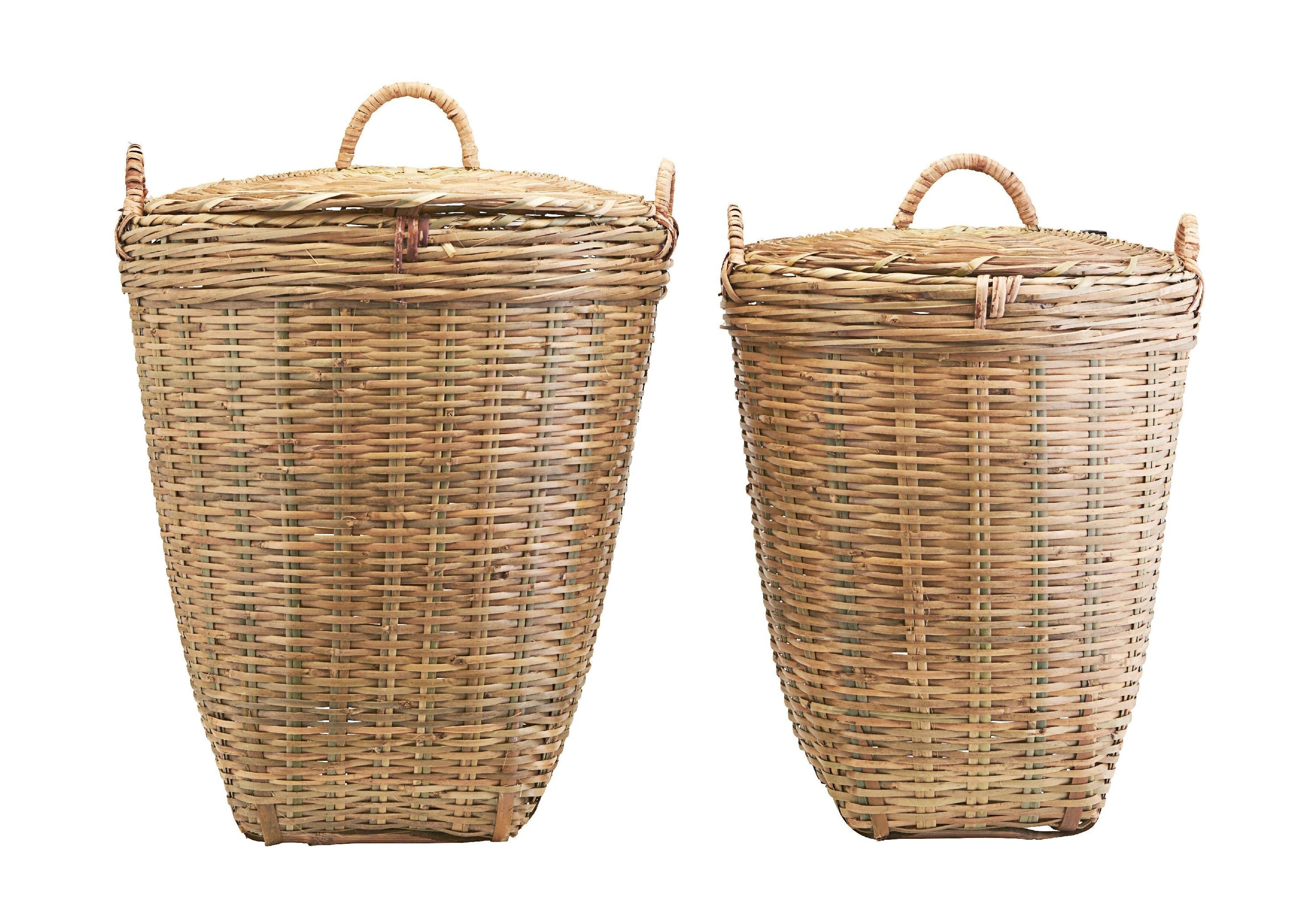Meraki Tradition Basket z zestawem bambusa 2, Øx H: 45x58 i 40x48 cm