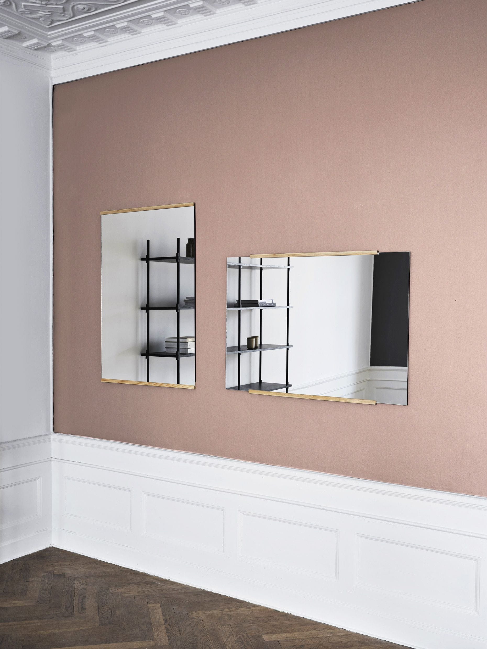Moebe Rectangular Wall Mirror 71,9x50 Cm, Oak