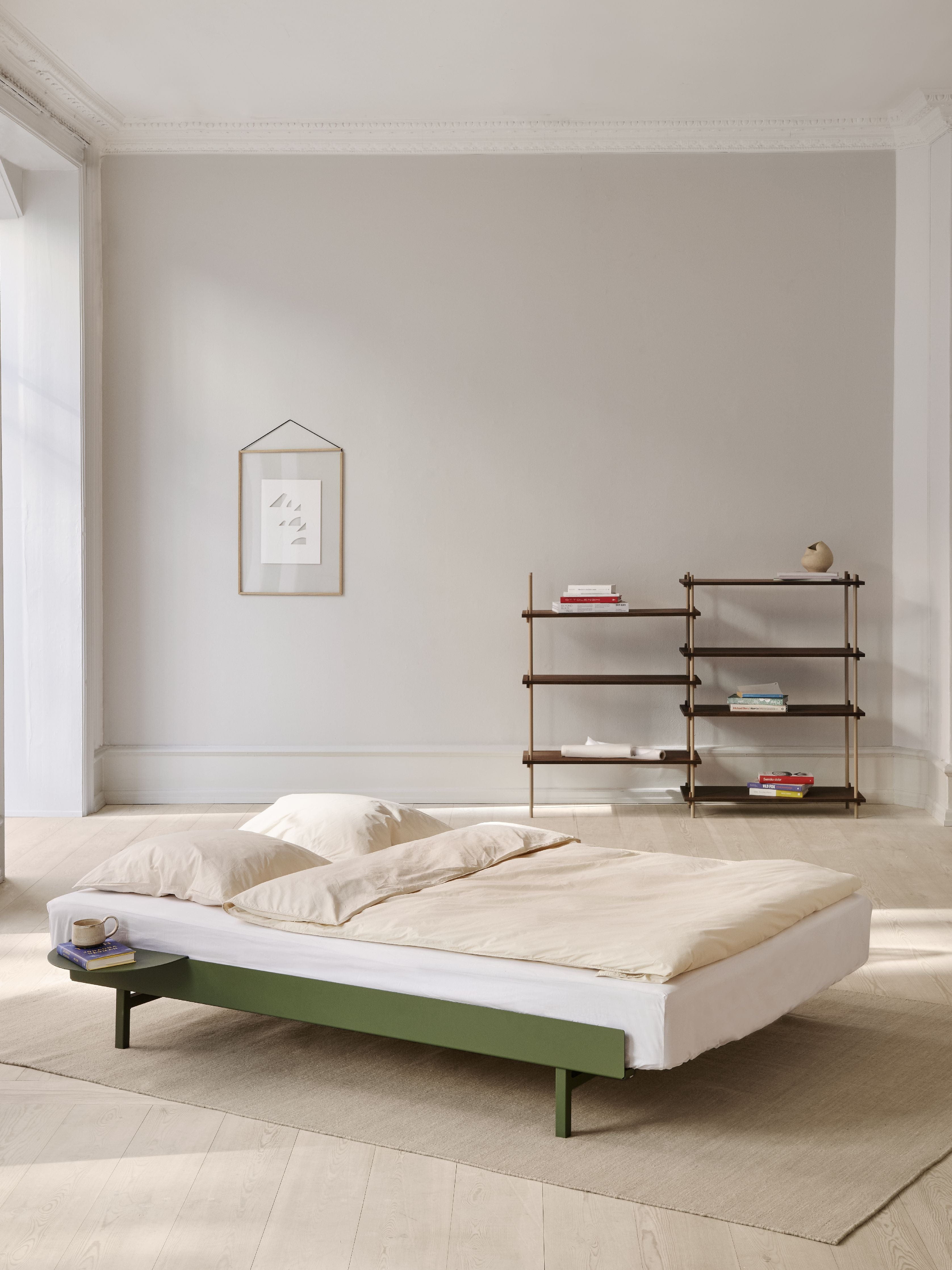 Moebe Bed 90 180 Cm, Pine Green