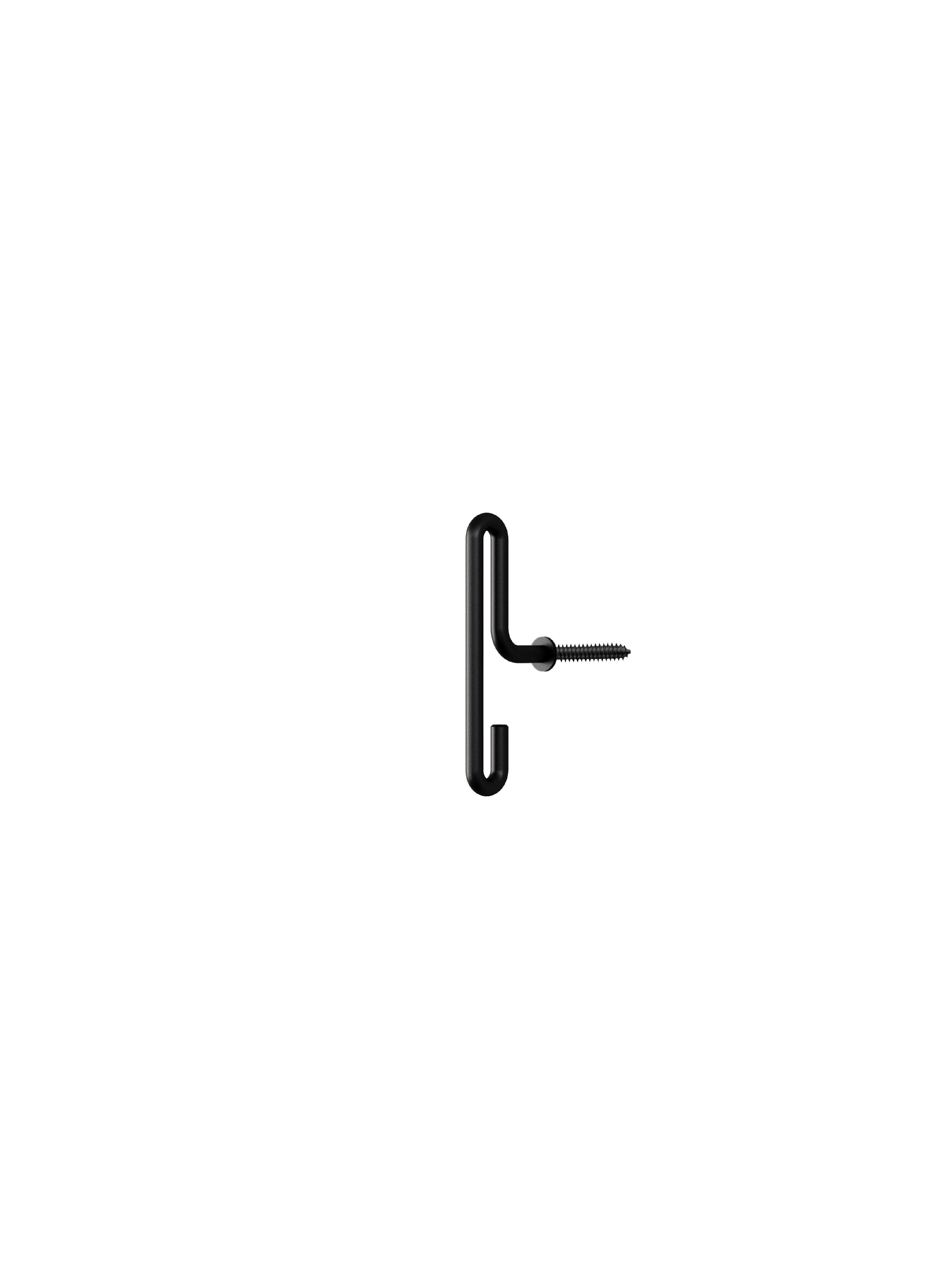 Moebe Wall Hook 2 Pcs. Small, Black