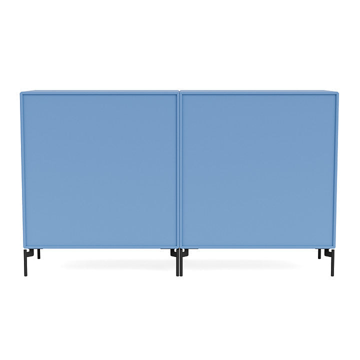 Montana Couple Sideboard With Legs, Azure Blue/Black