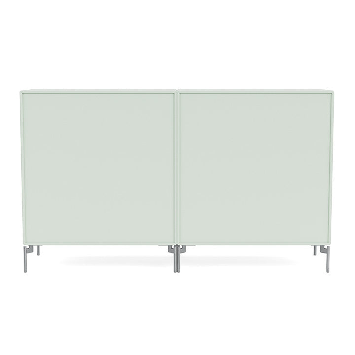 Montana Couple Sideboard With Legs, Mist/Matt Chrome