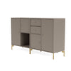 Montana Couple Sideboard With Legs, Truffle/Brass