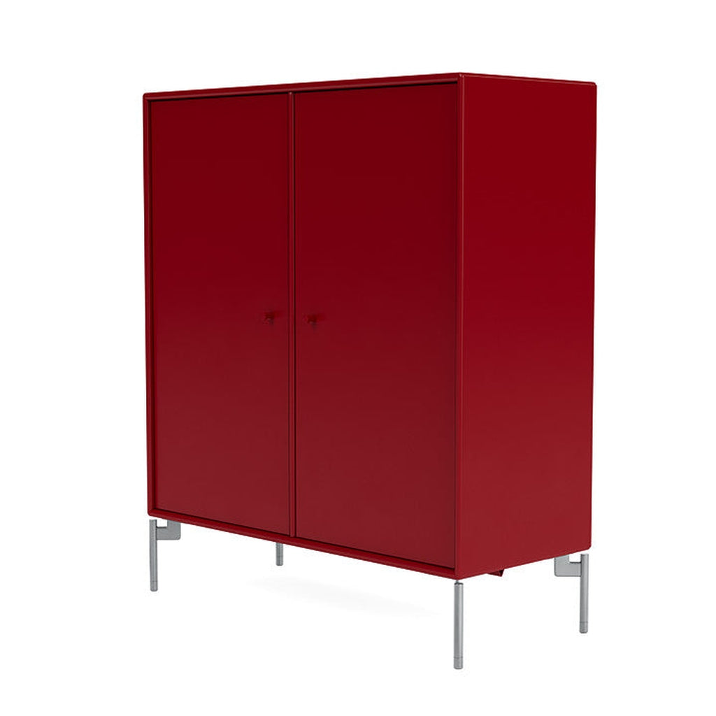 Montana Cover Cabinet With Legs, Beetroot/Matt Chrome