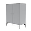 Montana Cover Cabinet With Legs, Fjord/Black