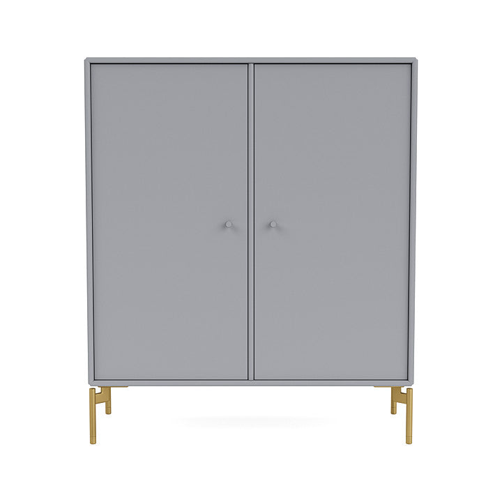 Montana Cover Cabinet With Legs, Graphic/Brass