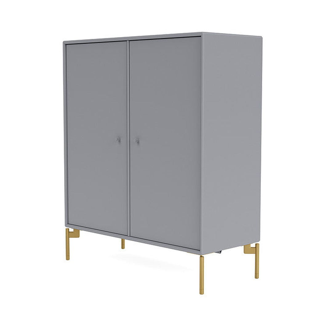 Montana Cover Cabinet With Legs, Graphic/Brass