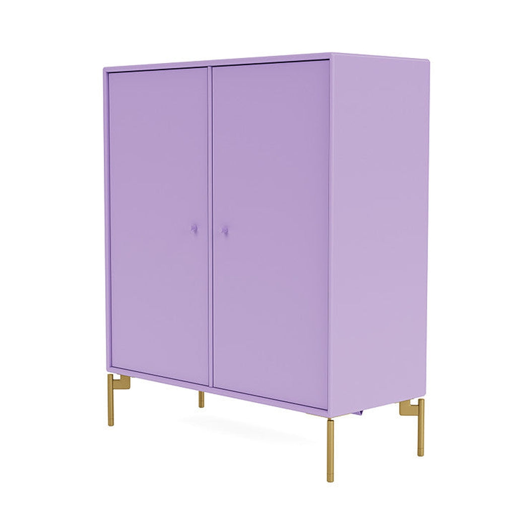 Montana Cover Cabinet With Legs, Iris/Brass