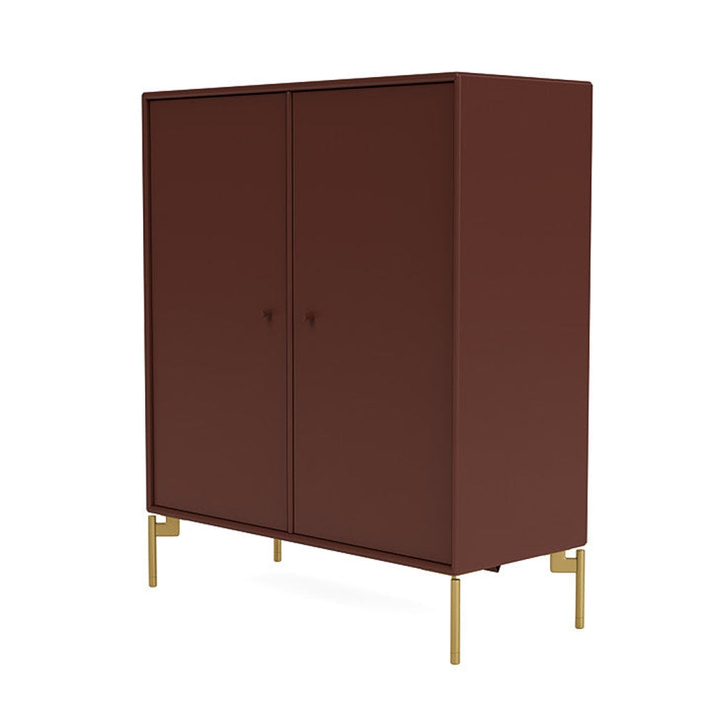 Montana Cover Cabinet With Legs, Masala/Brass