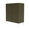 Montana Cover Cabinet With Legs, Oregano/Snow White