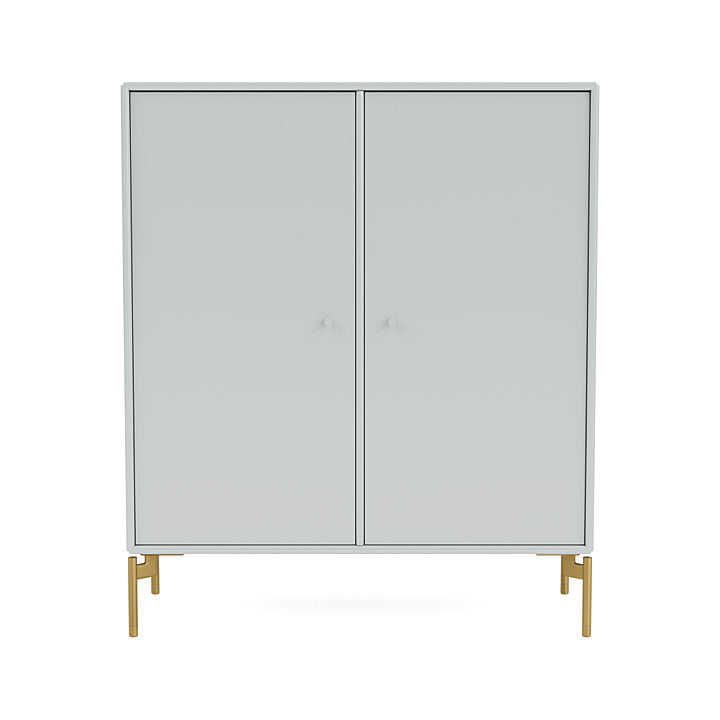 Montana Cover Cabinet With Legs, Oyster/Brass