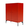 Montana Cover Cabinet With Legs, Rosehip/Black