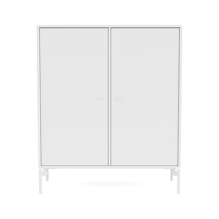 Montana Cover Cabinet With Legs, Snow White/Snow White