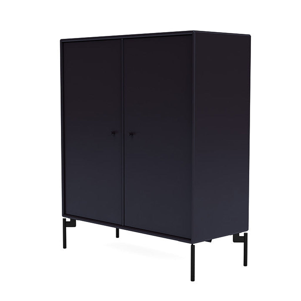 Montana Cover Cabinet With Legs, Shadow/Black
