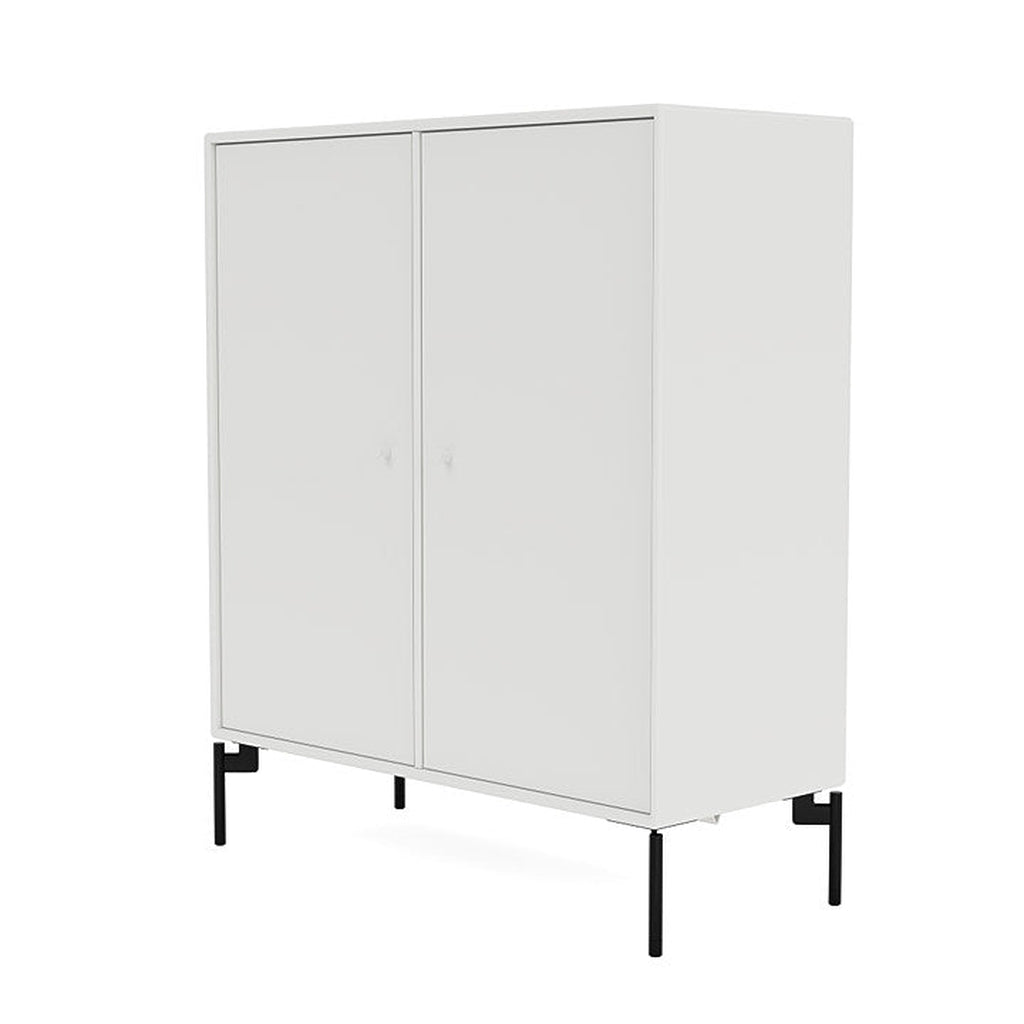 Montana Cover Cabinet With Legs, White/Black