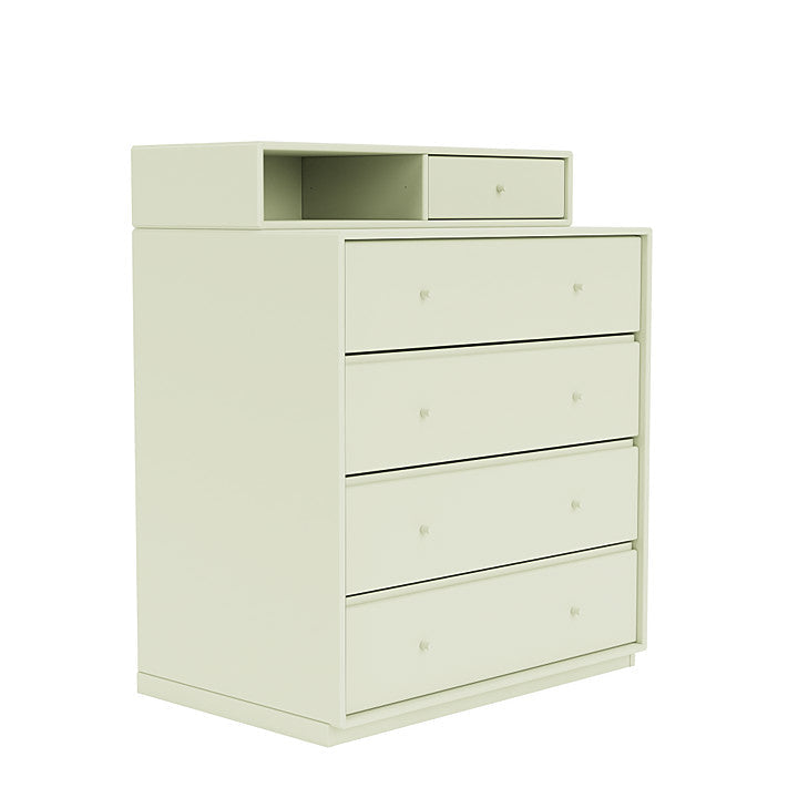 Montana Keep Chest Of Drawers With 3 Cm Plinth, Pomelo Green