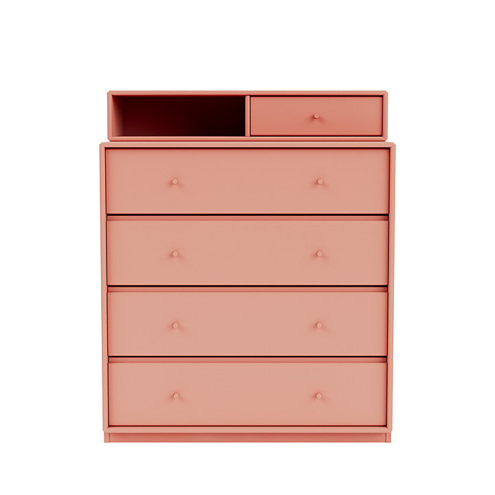 Montana Keep Chest Of Drawers With 3 Cm Plinth, Rhubarb Red