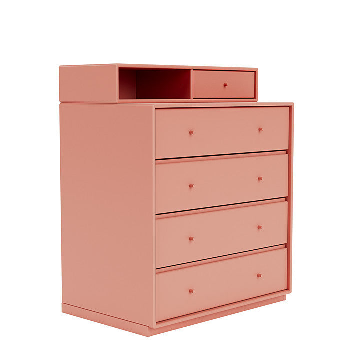 Montana Keep Chest Of Drawers With 3 Cm Plinth, Rhubarb Red