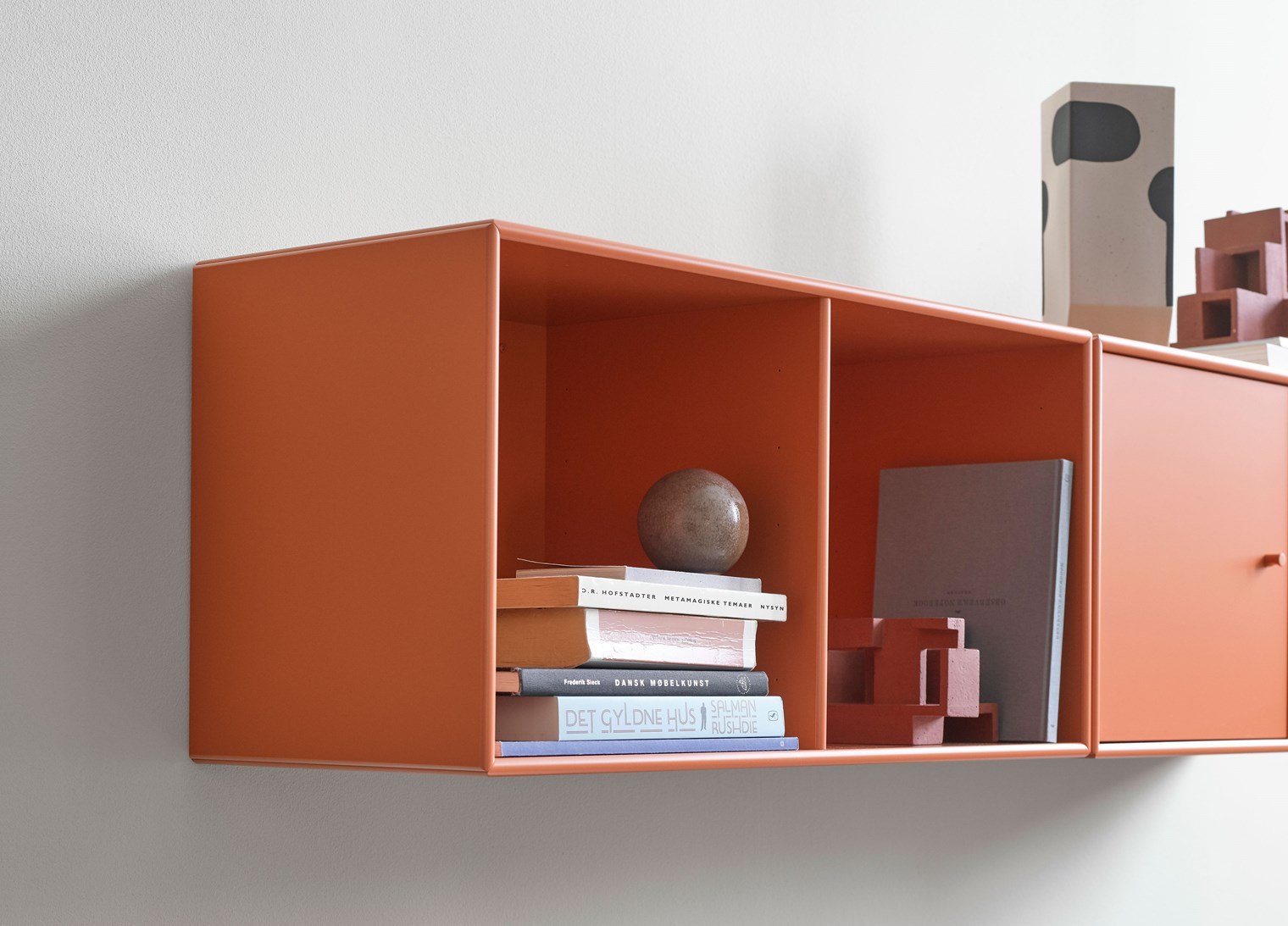 Montana Line Sideboard With 3 Cm Plinth, Rhubarb Red