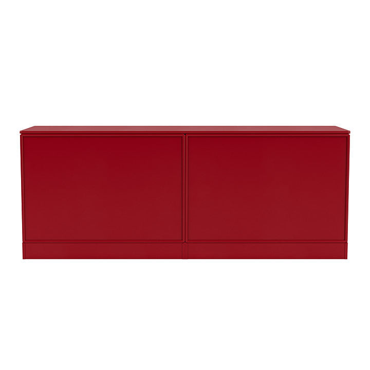 Montana Save Lowboard With 7 Cm Plinth, Beetroot Red
