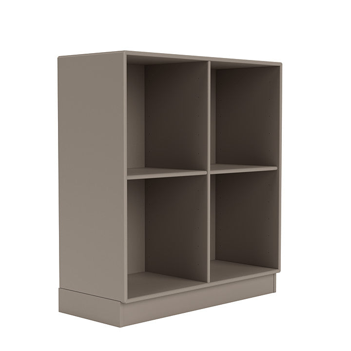Montana Show Bookcase With 7 Cm Plinth, Truffle Grey