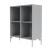 Montana Show Bookcase With Legs, Fjord/Matt Chrome