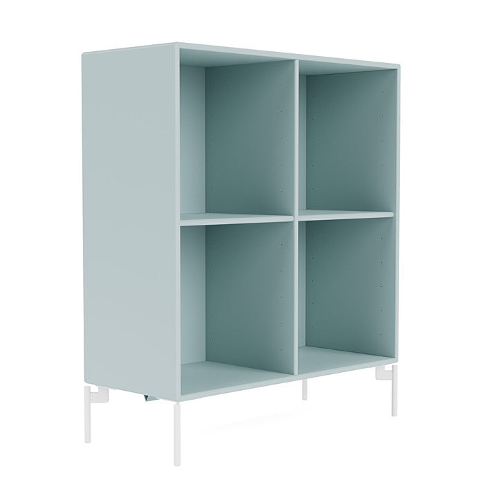 Montana Show Bookcase With Legs, Flint/Snow White