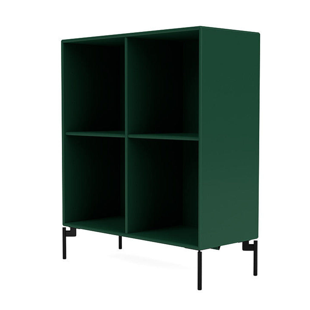 Montana Show Bookcase With Legs, Pine/Black