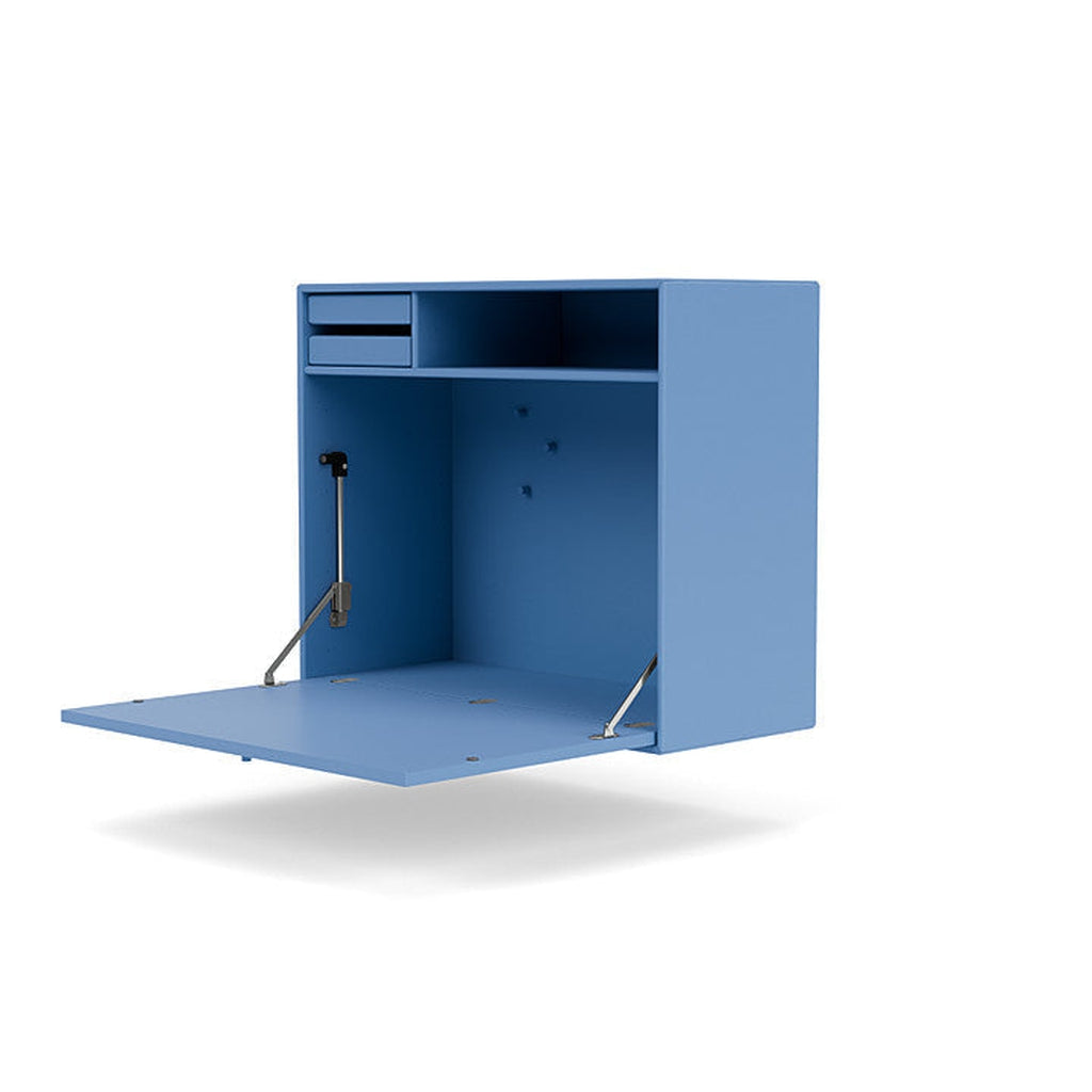 Montana Studio Secretary With Suspension Rail, Azure Blue