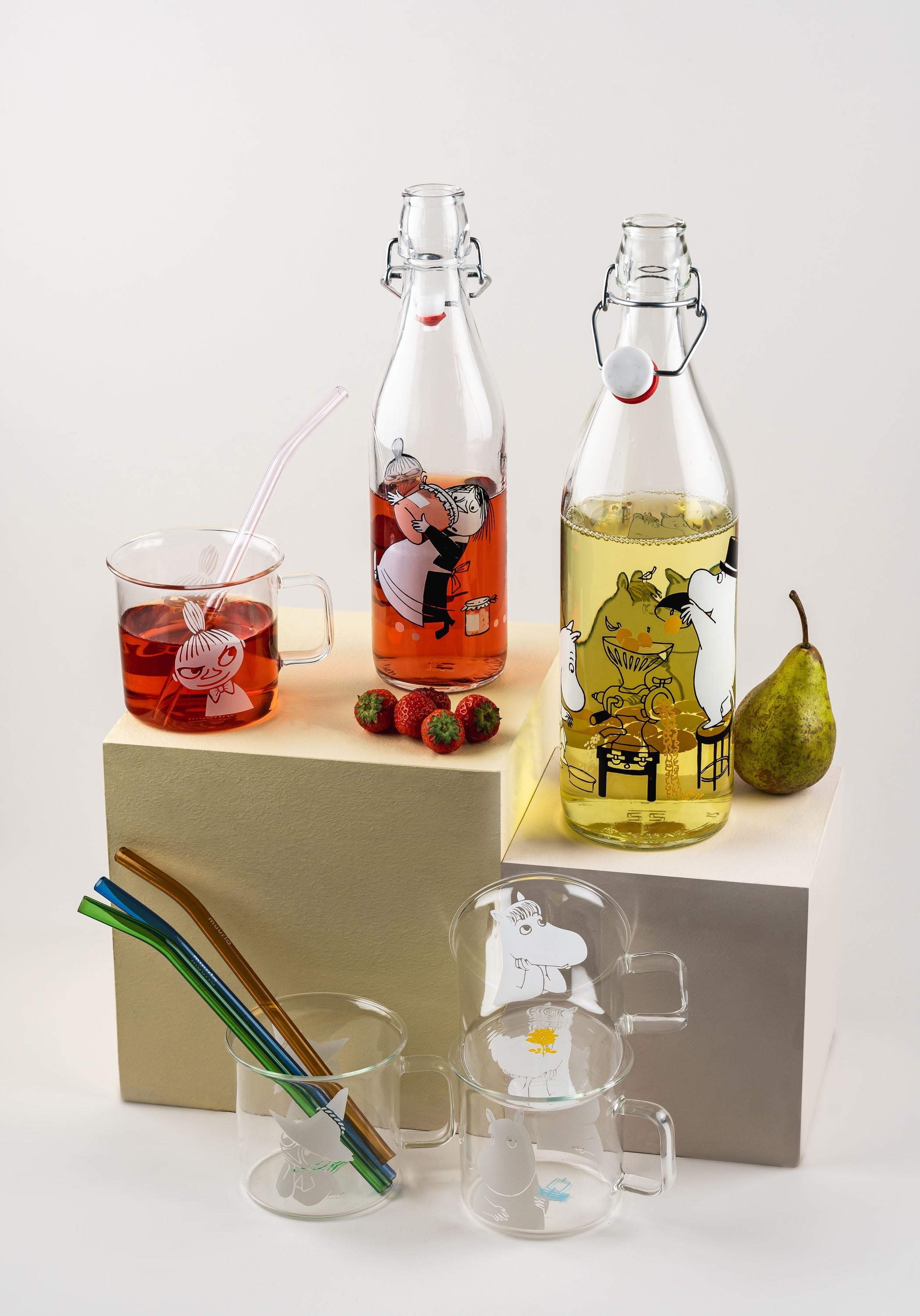 Muurla Moomin Glass Bottle, Marmalade