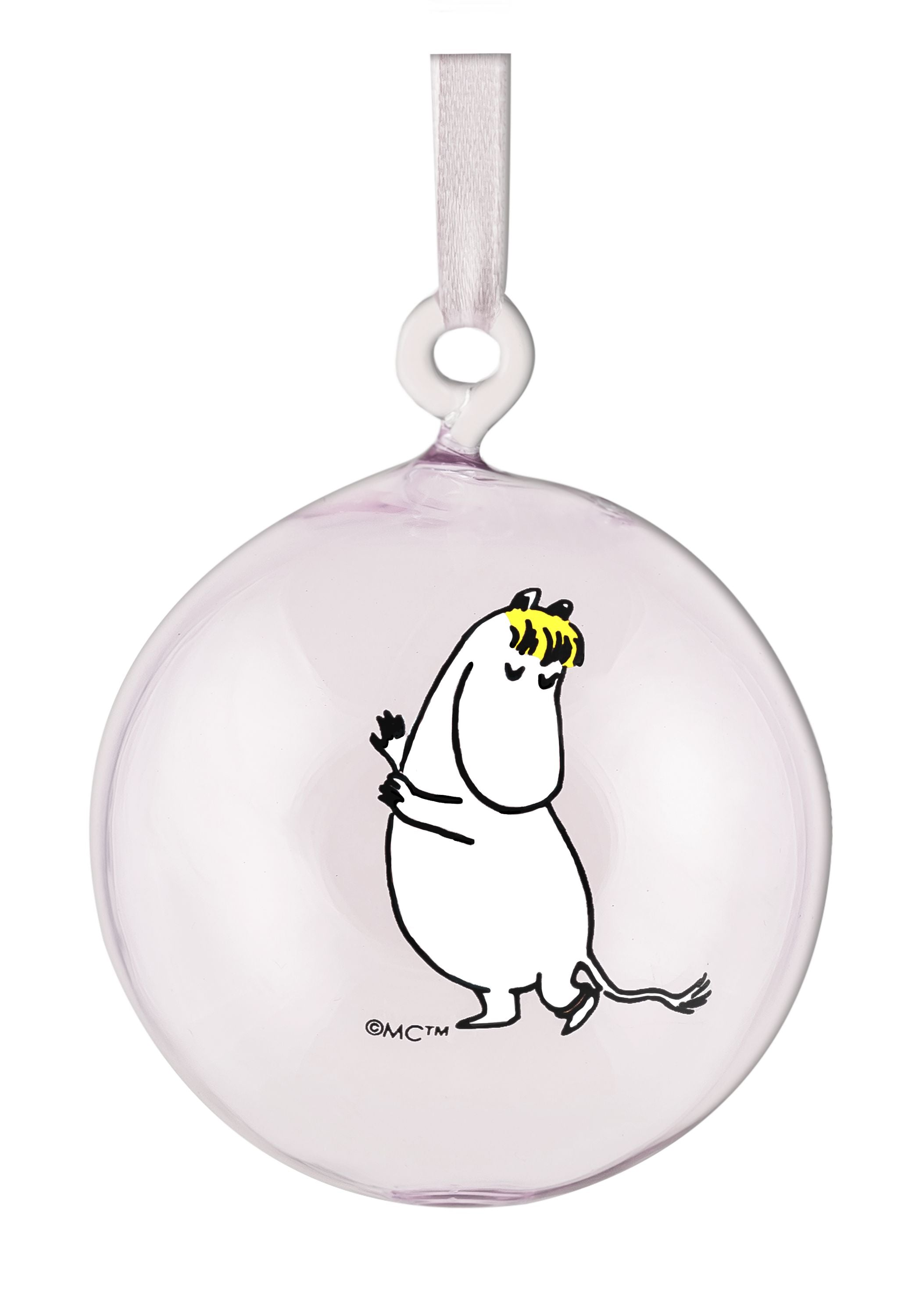Muurla Moomin Originals Glass Decoration Ball, zestaw podarunkowy 4 szt.