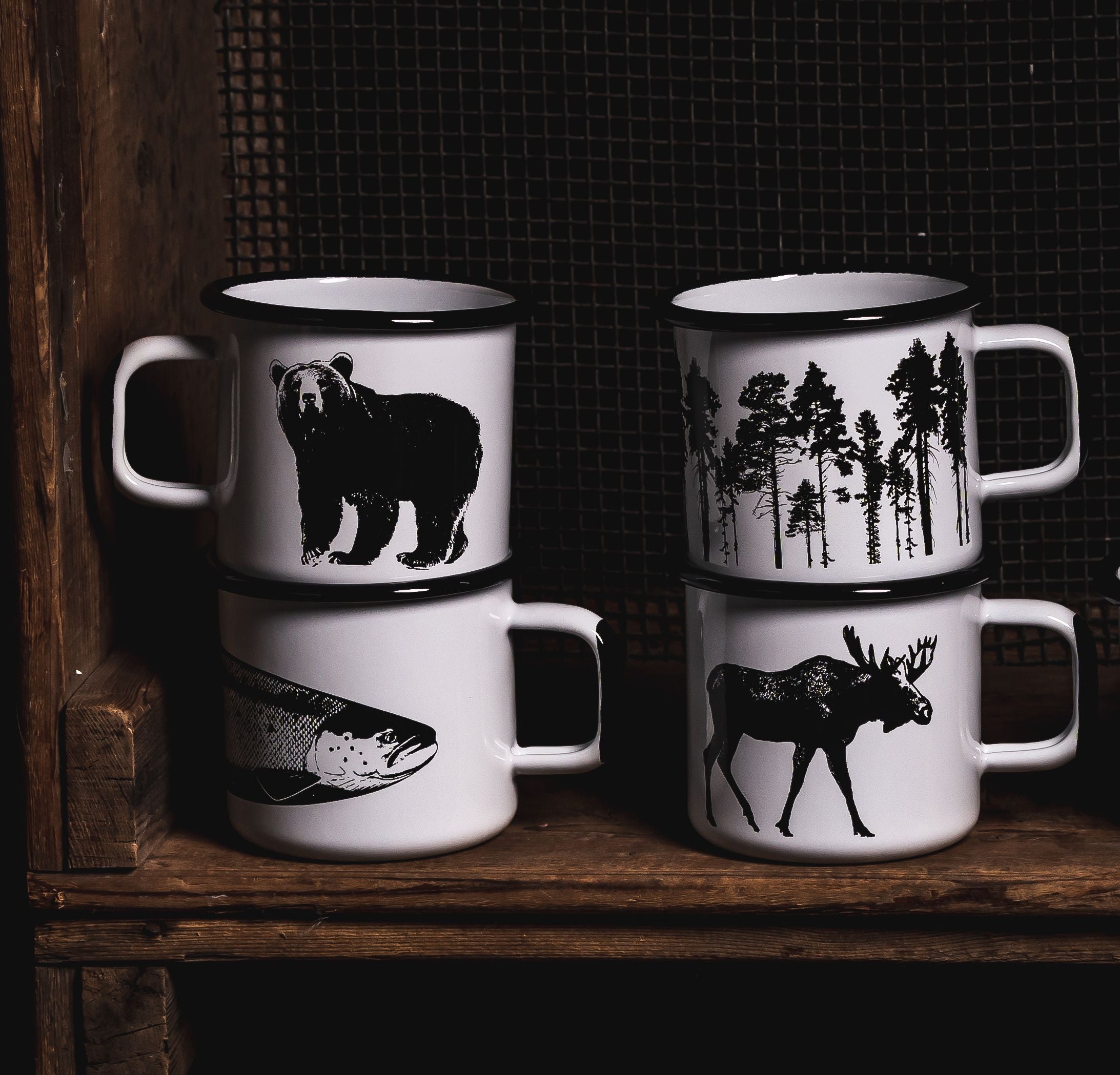 Muurla Nordic Enamel Mug, The Bear