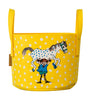 Muurla Pippi Longstocking Storage Basket, Pippi And The Horse, Yellow