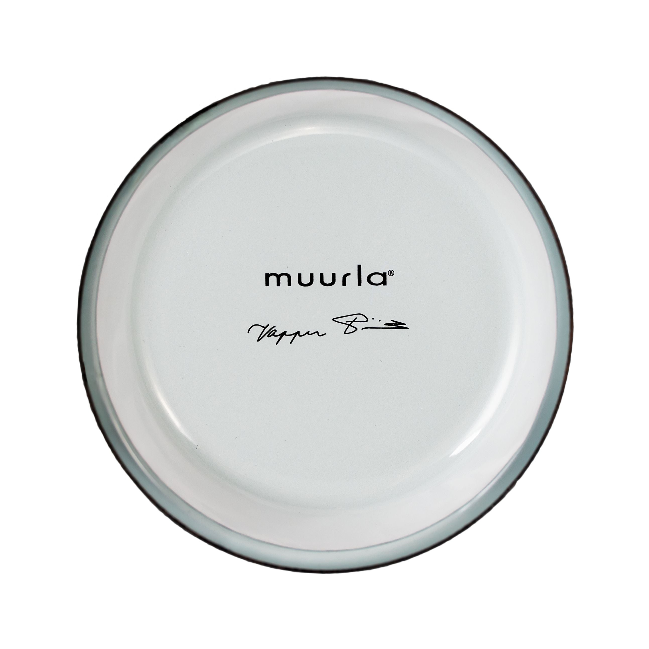 Muurla Vappu Kitchen Enamel Bowl, zielony