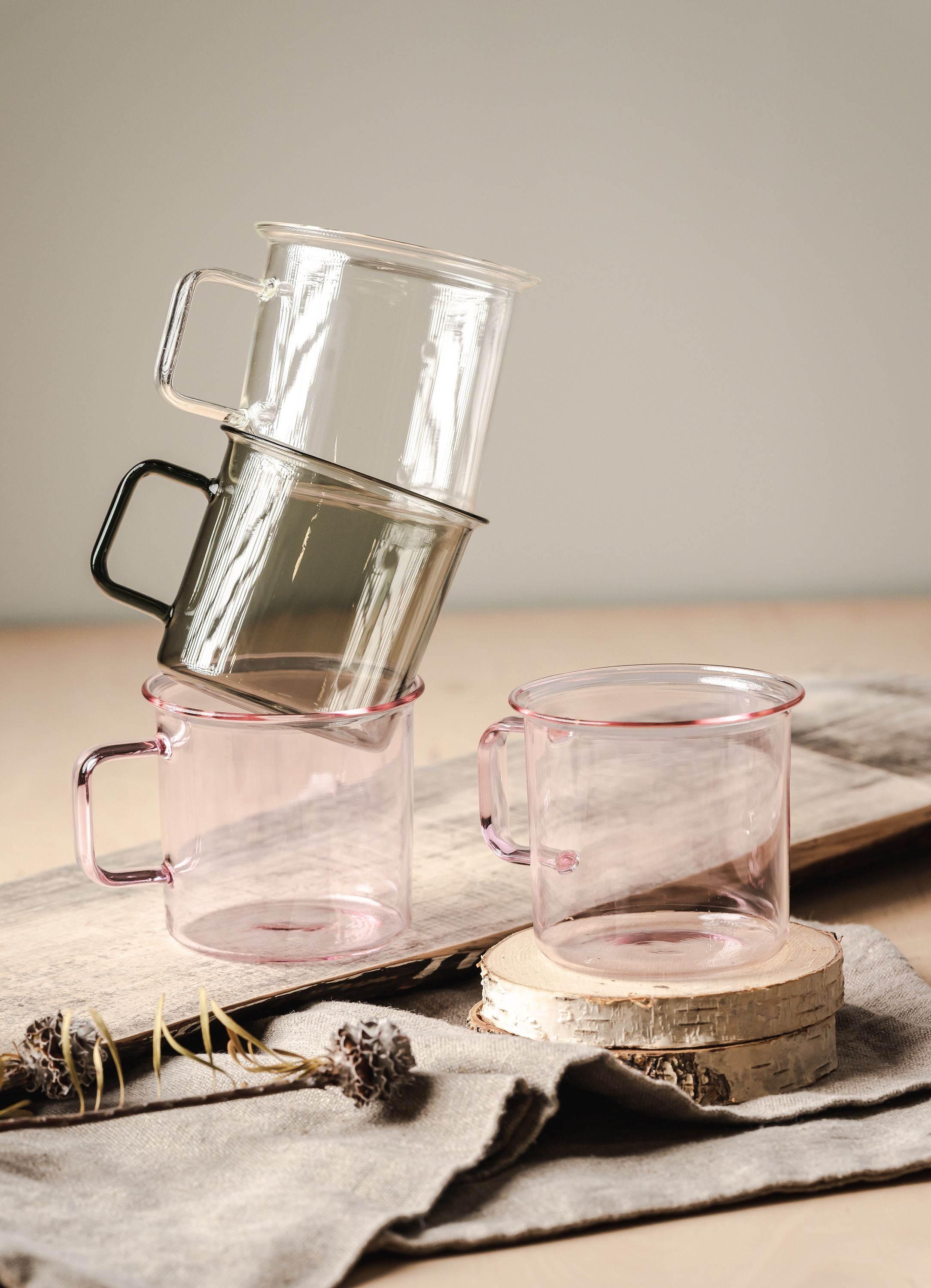 Muurla Glass Mug, Clear