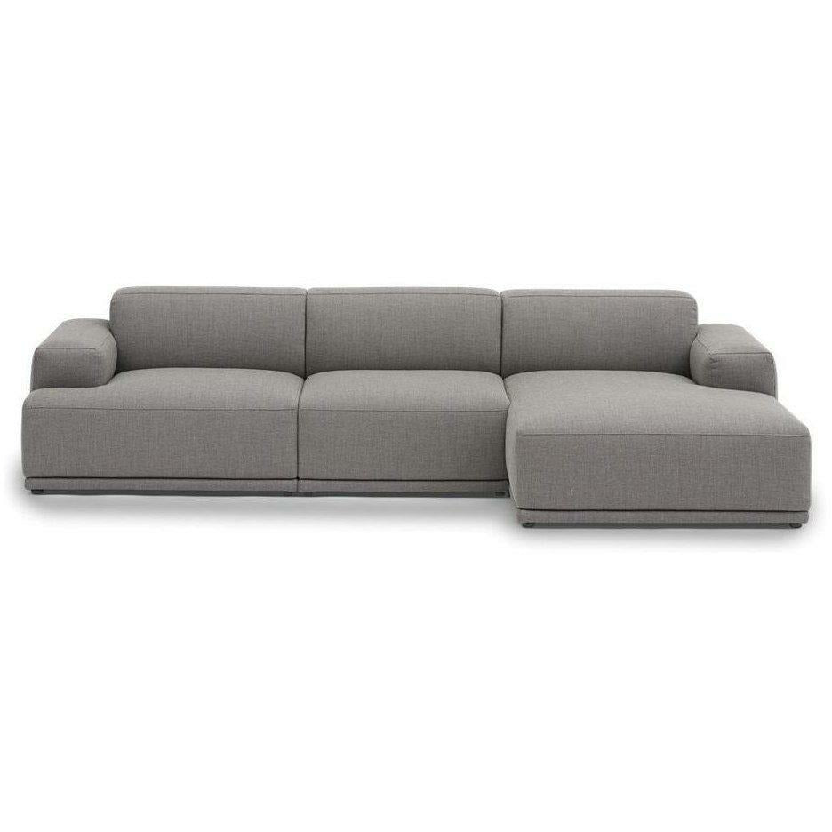 Muuto Connect Soft Modular 3 -Last Sofa Configuration 2, Grey (RE Wool 128)