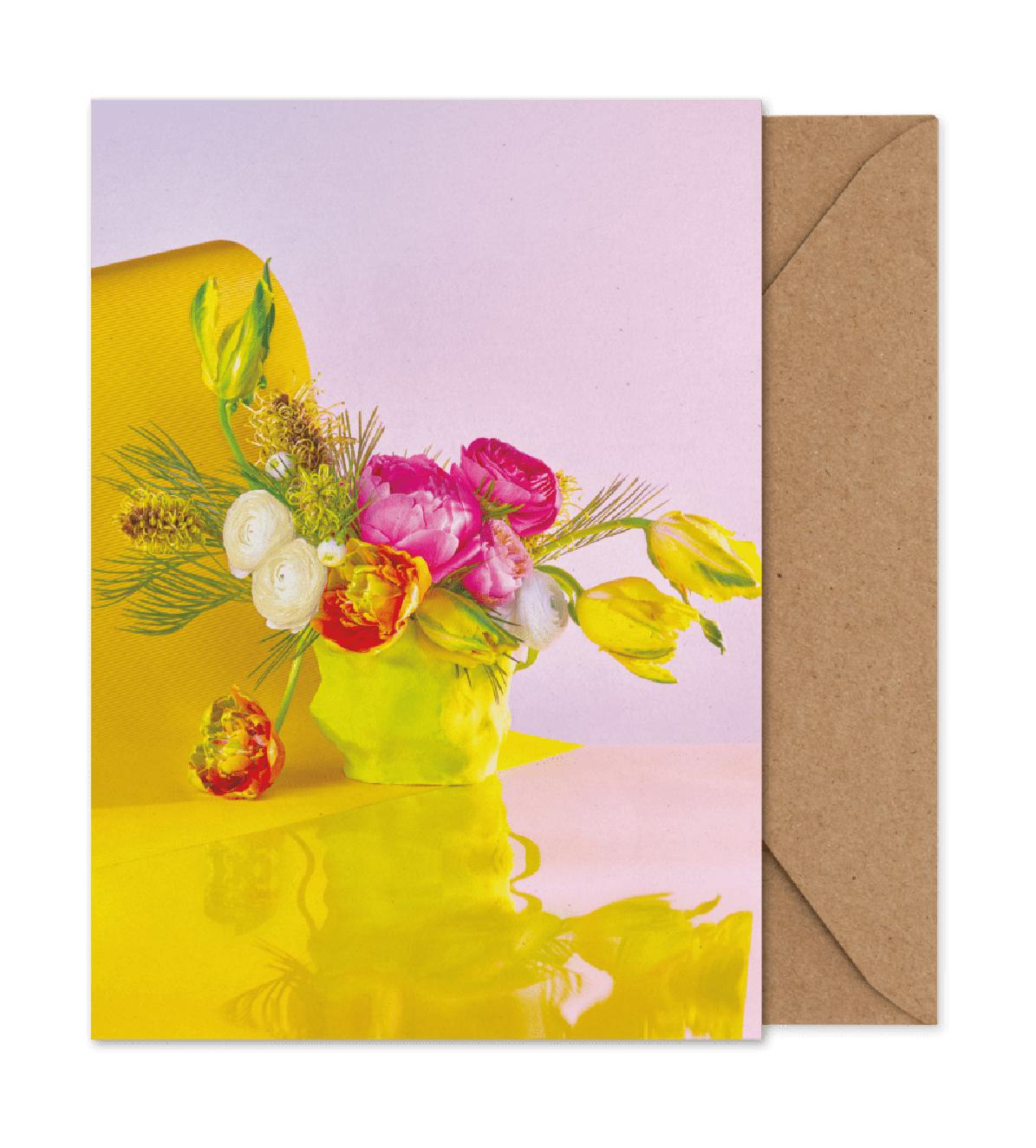 Papierowe zbiorowe Bloom 03 Karta art, żółta