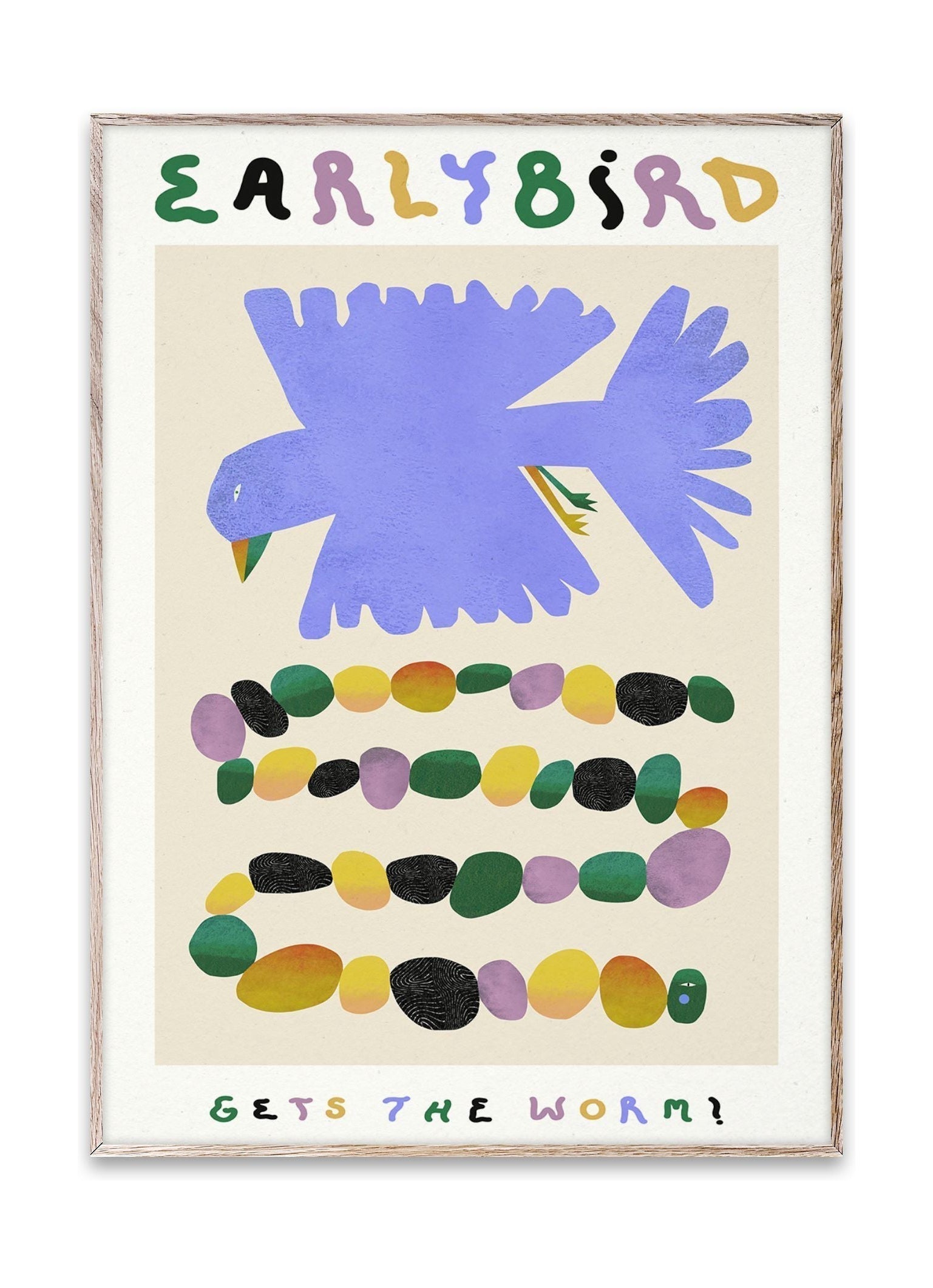 Paper Collective Early Bird dostaje plakat robaka, 30 x 40 cm