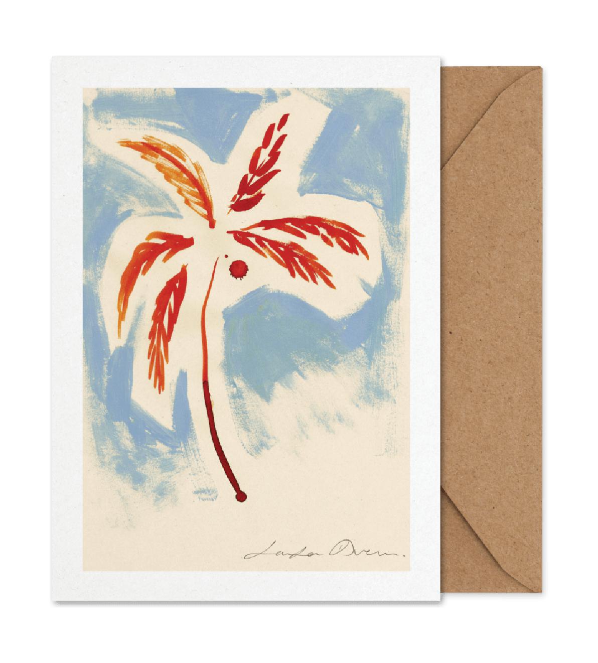 Papierowa zbiorowa karta Stormy Palm Art
