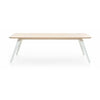 Puik Fold Dining Table 200x95cm, White / Naturel