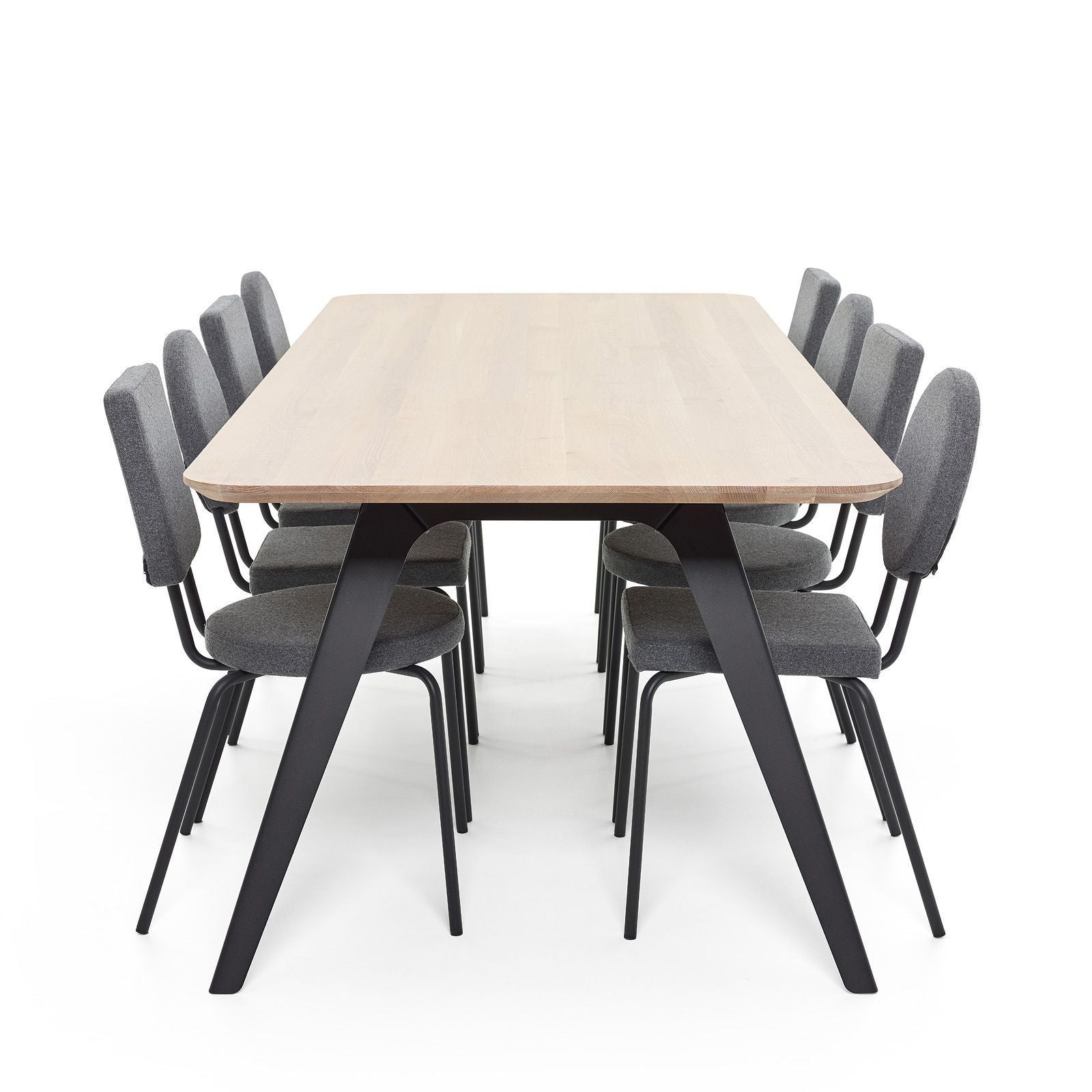 Puik Fold Dining Table 240x100cm, Black / Naturel