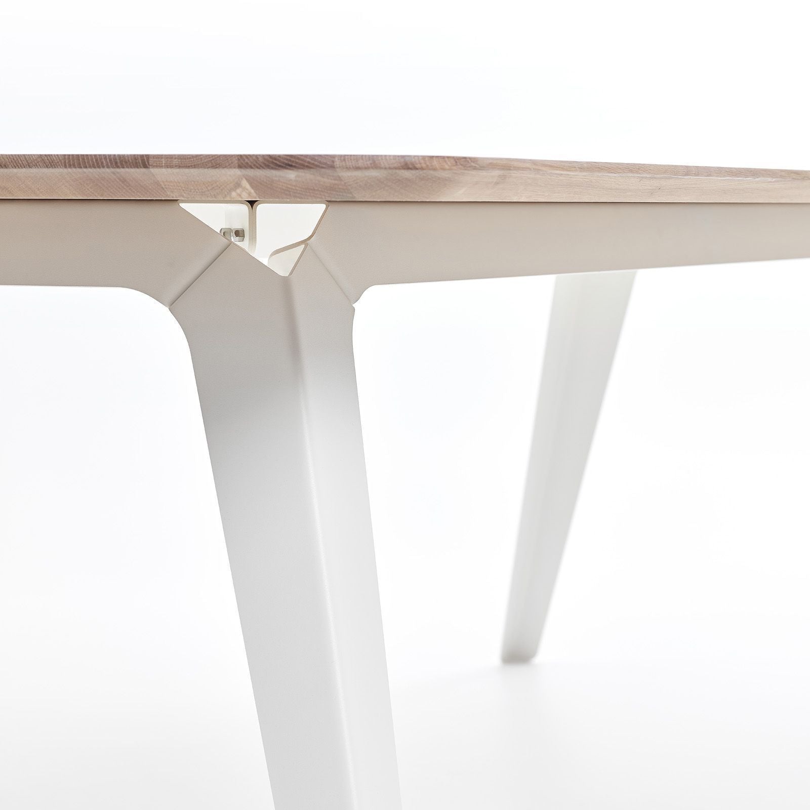 Puik Fold Dining Table 240x100cm, White / Naturel