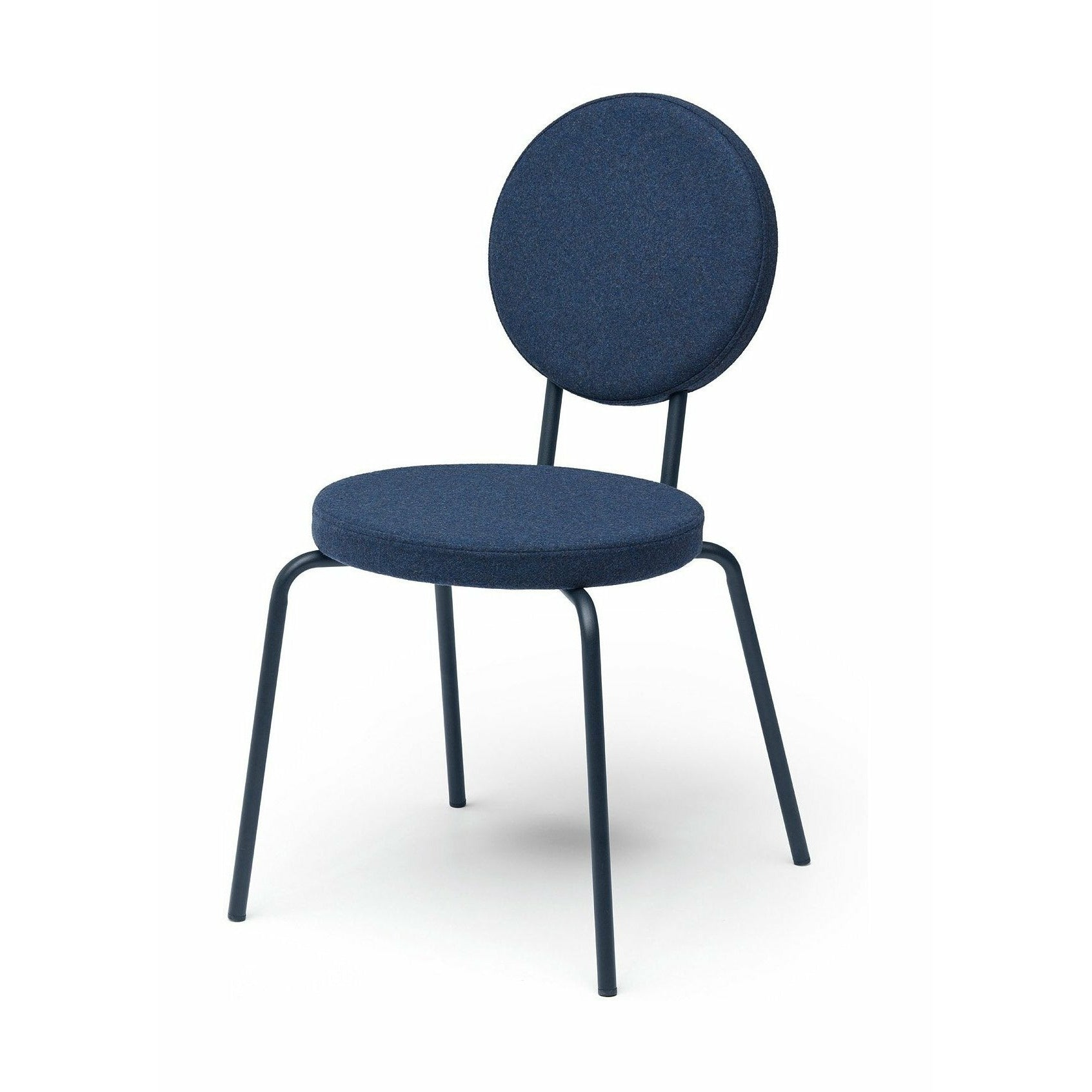 Puik opcja fotela krzesła i okrągłe, ciemnoniebieskie