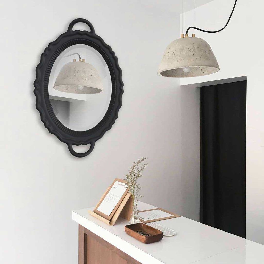 QEEBOO Płaskowyż miroir Mirror 110x76,5 cm, czarny