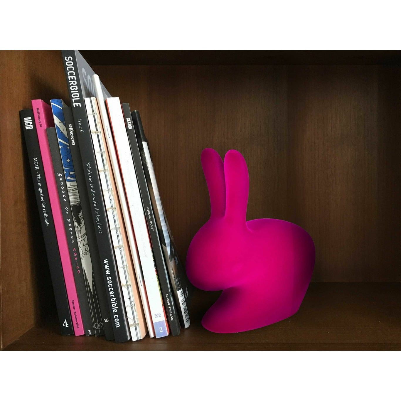 QEEBOO Rabbit Velvet Bookend XS, fiolet