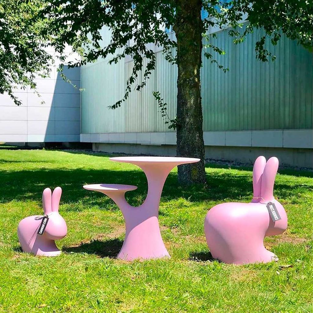 QEEBOO Rabbit Tree Table Stefano Giovannoni, Gray